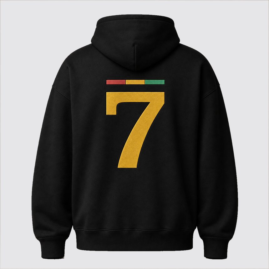 Black hoodie — back