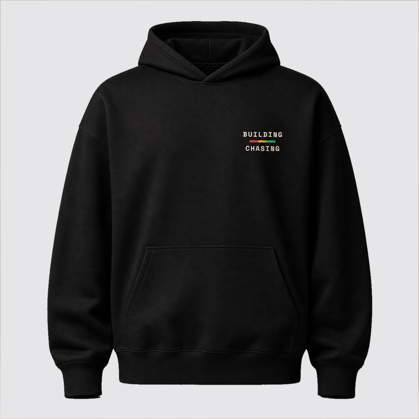 Black hoodie — front
