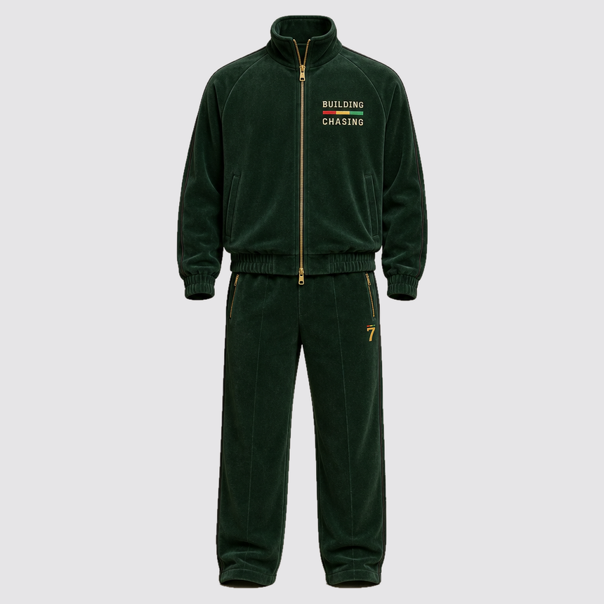 Velour tracksuit — front